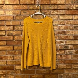 Croft & Barrow Yellow Crew Neck Sweater